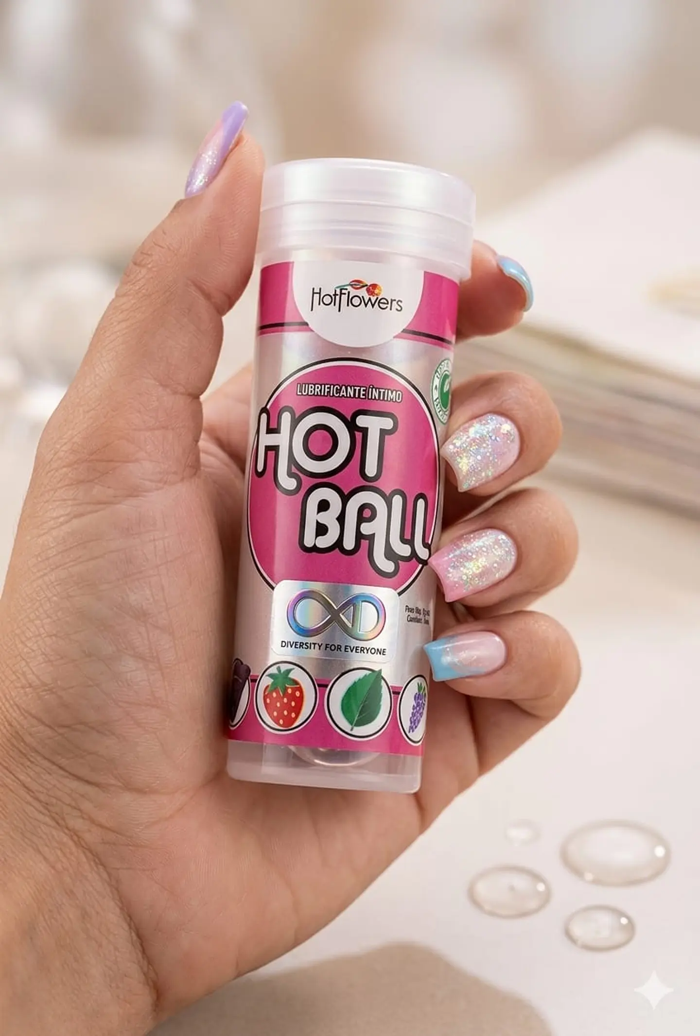 HOT BALL MIX * 4 unidades LUBRICANTE INTIMO 1