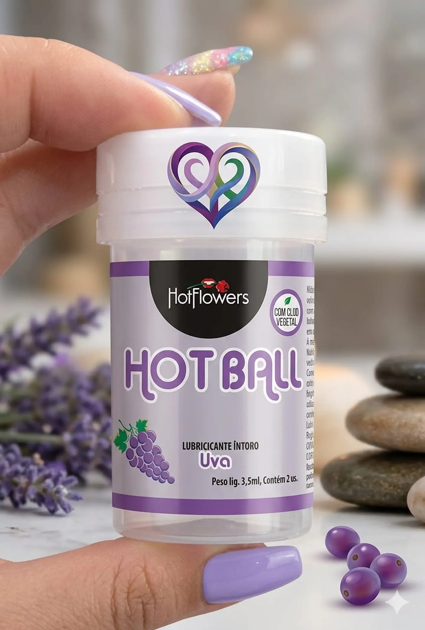 HOT BALL  UVA * 2 unidades LUBRICANTE INTIMO 1