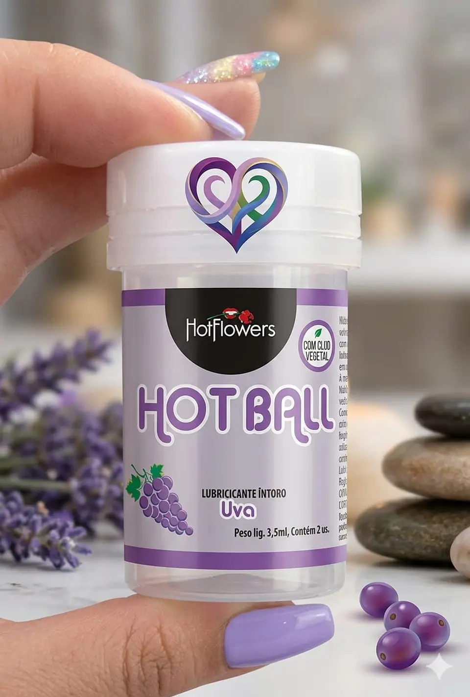 HOT BALL  UVA * 2 unidades LUBRICANTE INTIMO 1