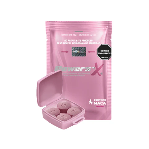 POWER X  MUJER PASTILLAS X 4 UNUDADES