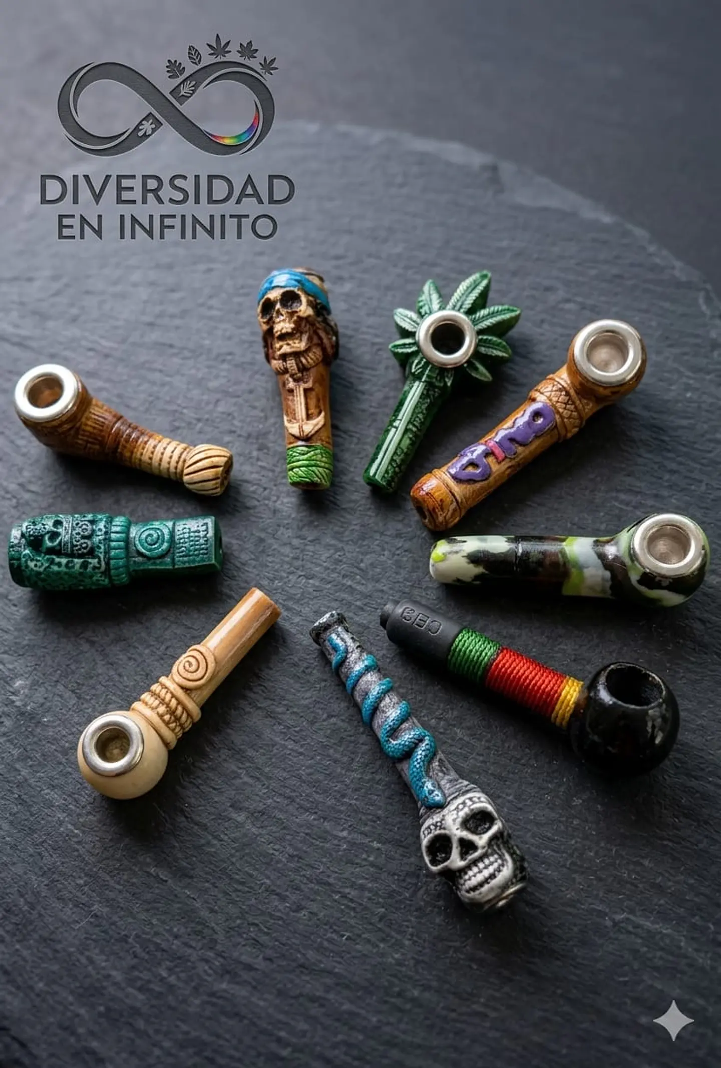 PIPAS ACRILICAS CON DISEÑO 1
