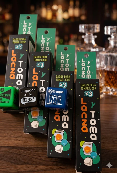 DADOS LANZA Y TOMA - EDICIÓN SOCIAL (SET X3)