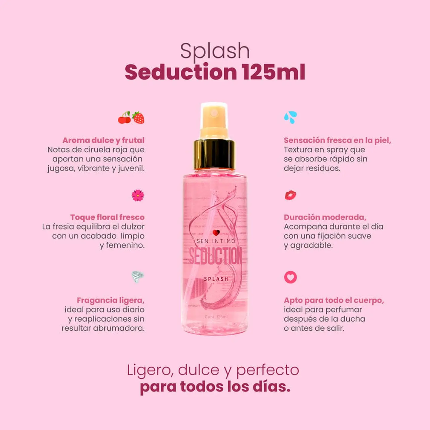 SPLASH CON FEROMONAS - SEDUCTION  2