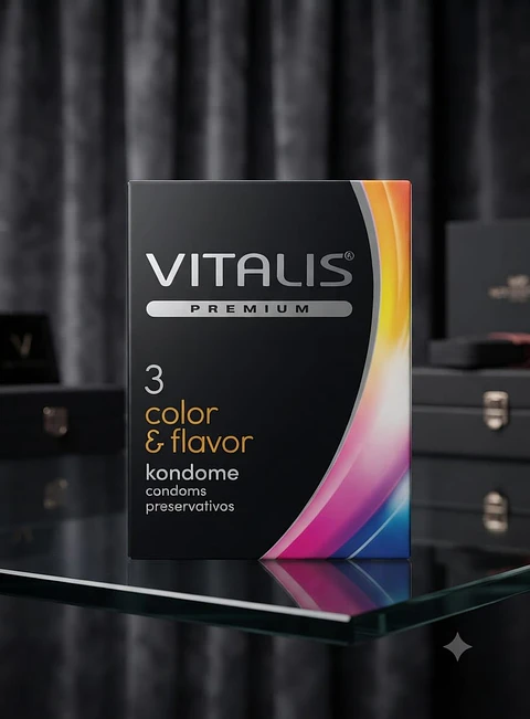 CONDONES VITALIS - COLOR Y SABOR
