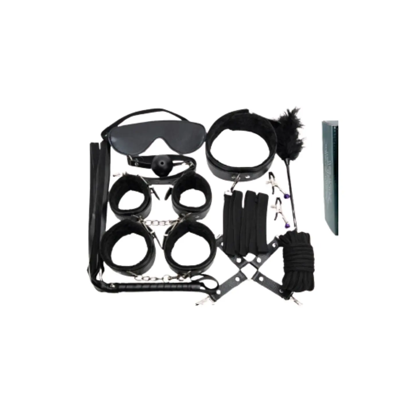 KIT BONDAGE X 10 PIEZAS - NEGRO 1