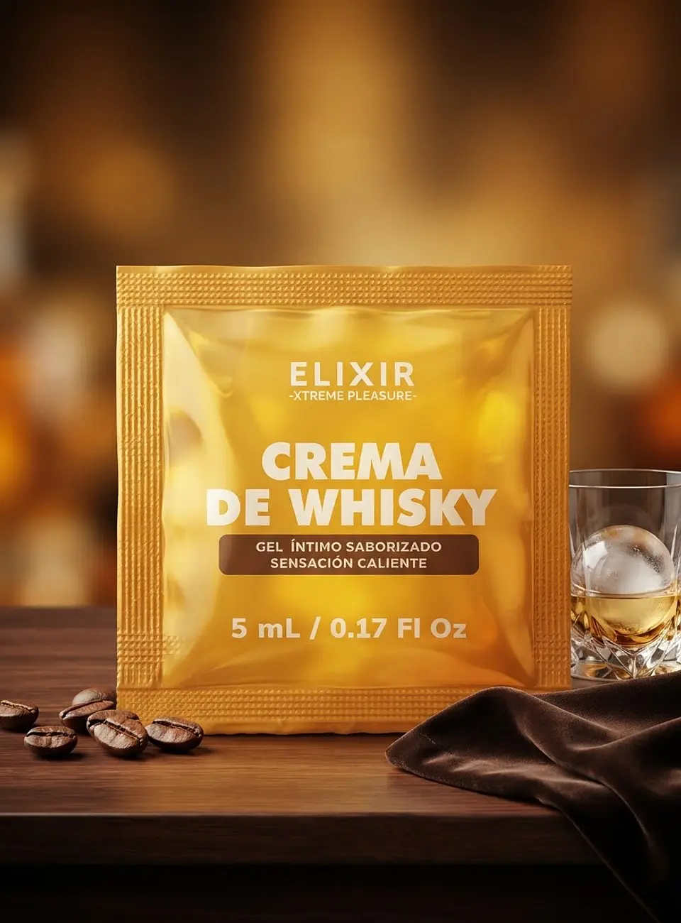 SACHET LUBRICANTE CREMA DE WHISKY  1