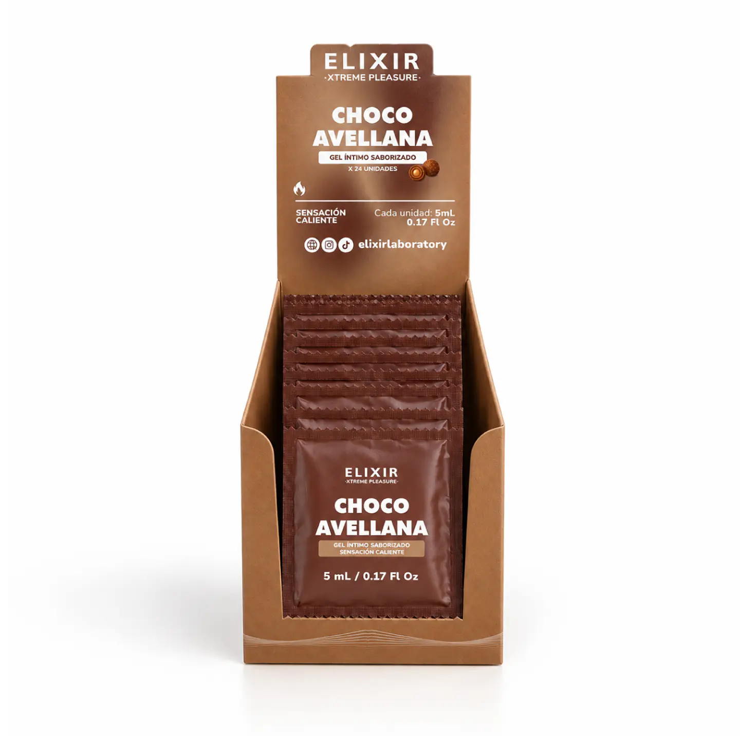 SACHET LUBRICANTE CHOCO AVELLANA 2