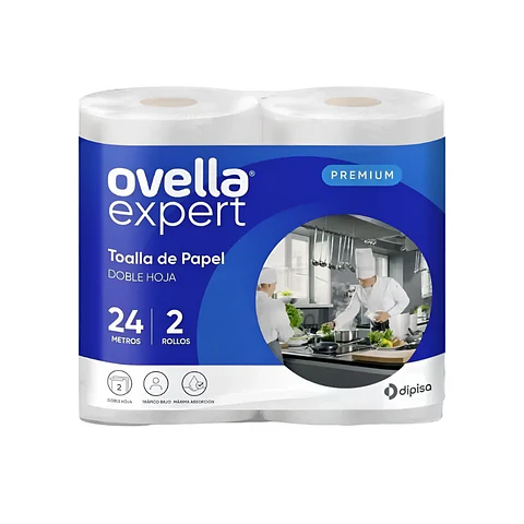 TOALLA PAPEL OVELLA EXPERT 2U X 24M
