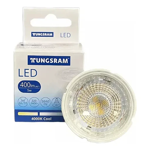 AMPOLLETA GU 10 TUNGSRAM 4000 K PACK X 8 UNIDADES