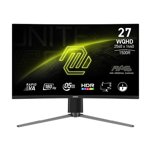 MONITOR CURVO MSI MAG 27CQ6PF 27'' PULGADAS QHD 180HZ