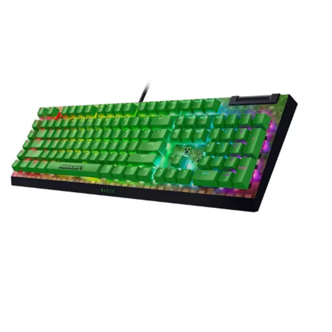 TECLADO RAZER BlackWidow V4 X EDI.  Minecraft 3