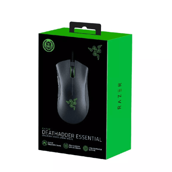 RAZER MOUSE DEATHADDER ESSENTIAL ERGONOMIC BLACK 1