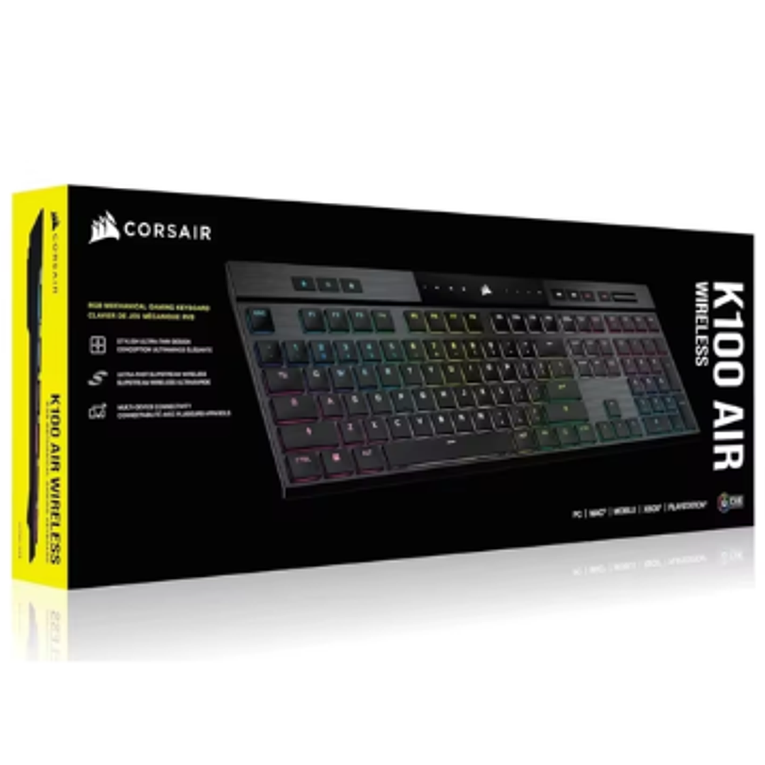 TECLADO CORSAIR K100 Air Wireless RGB Ultra-Thin 1