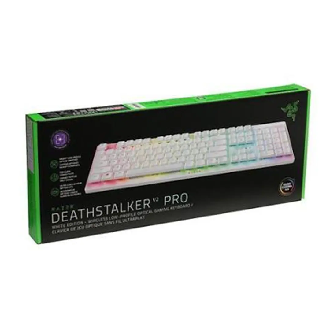 TECLADO RAZER DeathStalker V2 Pro TKL Wireless white 1