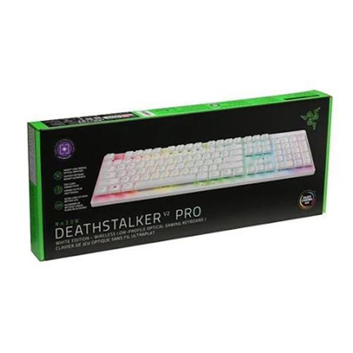 TECLADO RAZER DeathStalker V2 Pro TKL Wireless white 1