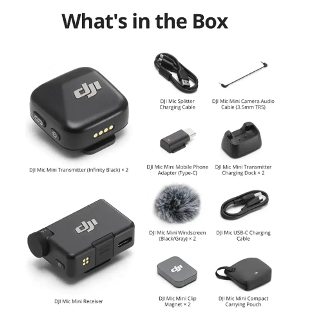 MICROFONO DJI MIC MINI (2TX-1RX) 4