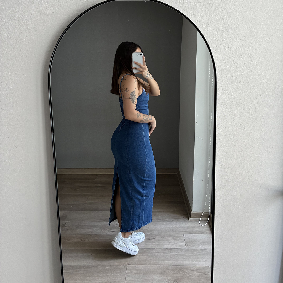 Maxi Vestido Mezclilla Azul 2