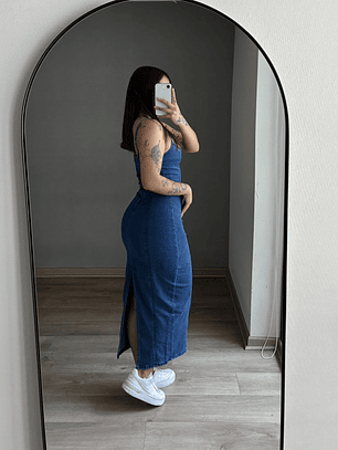 Maxi Vestido Mezclilla Azul