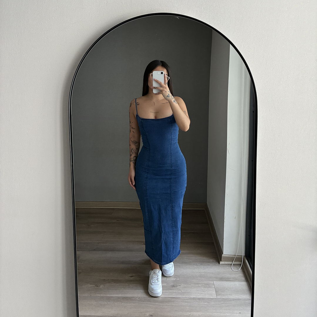 Maxi Vestido Mezclilla Azul 1