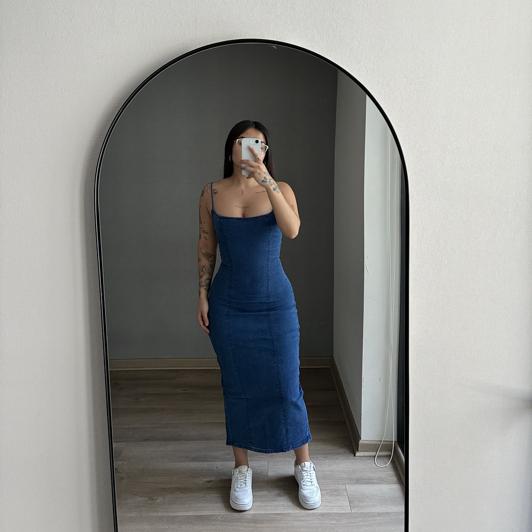 Maxi Vestido Mezclilla Azul 4