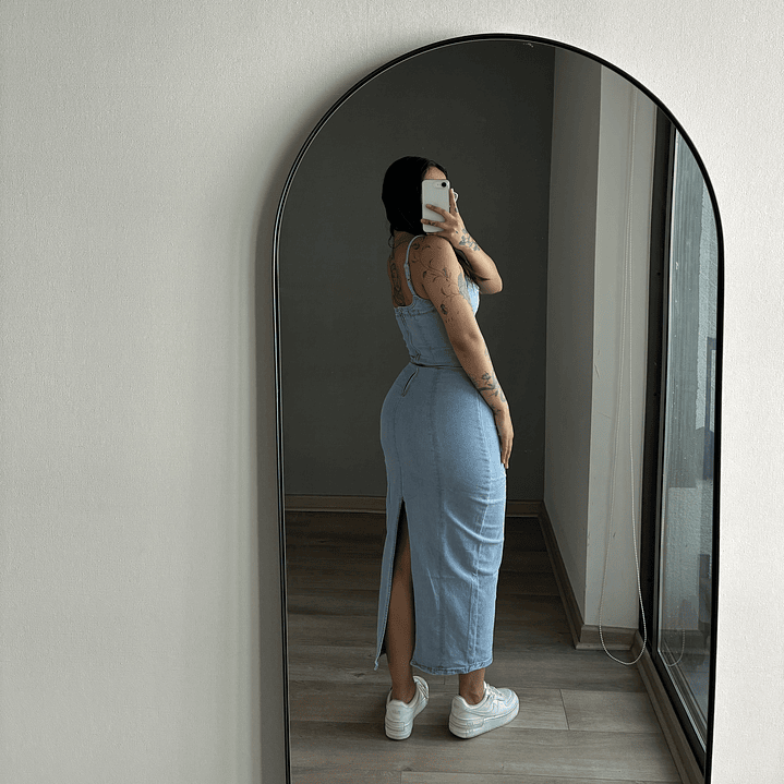 Maxi Vestido Mezclilla Celeste 2