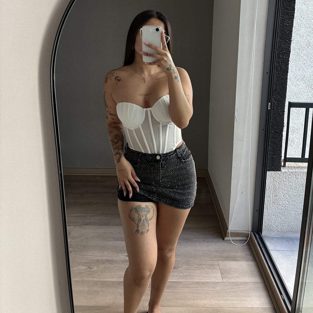 Falda Short Mezclilla Shine 5