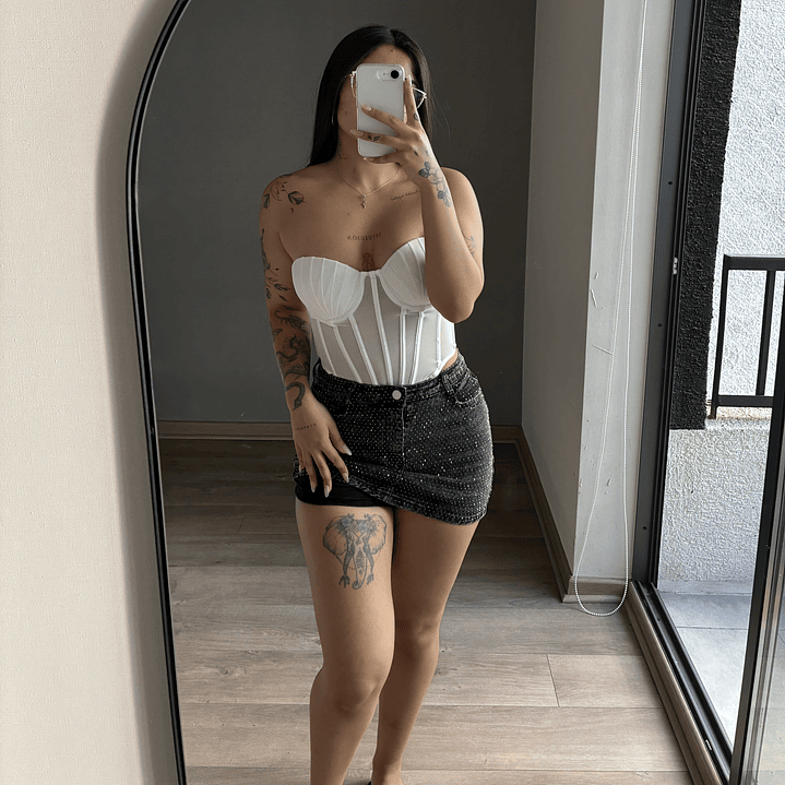 Falda Short Mezclilla Shine 5