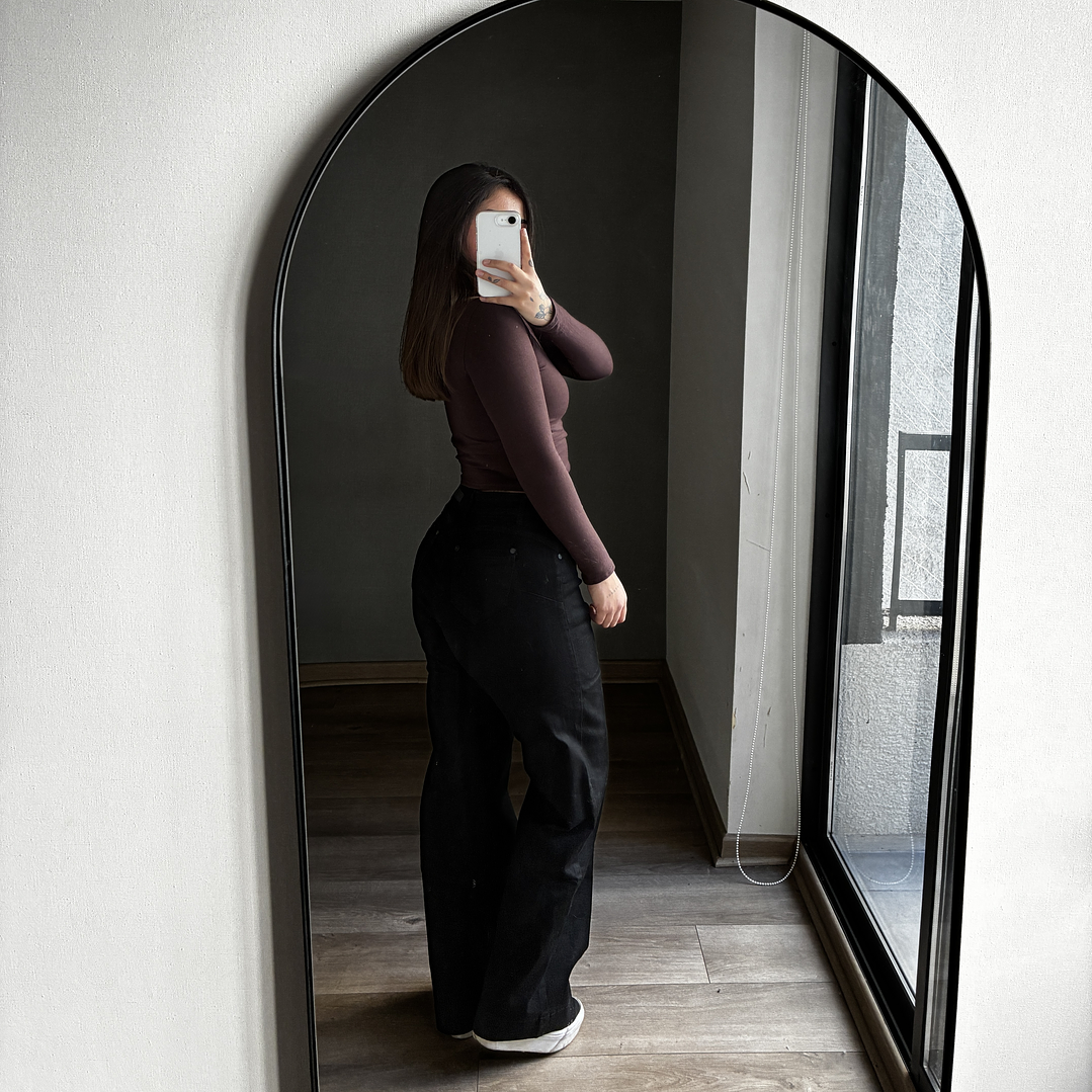 Jeans Wide Leg Negro 2