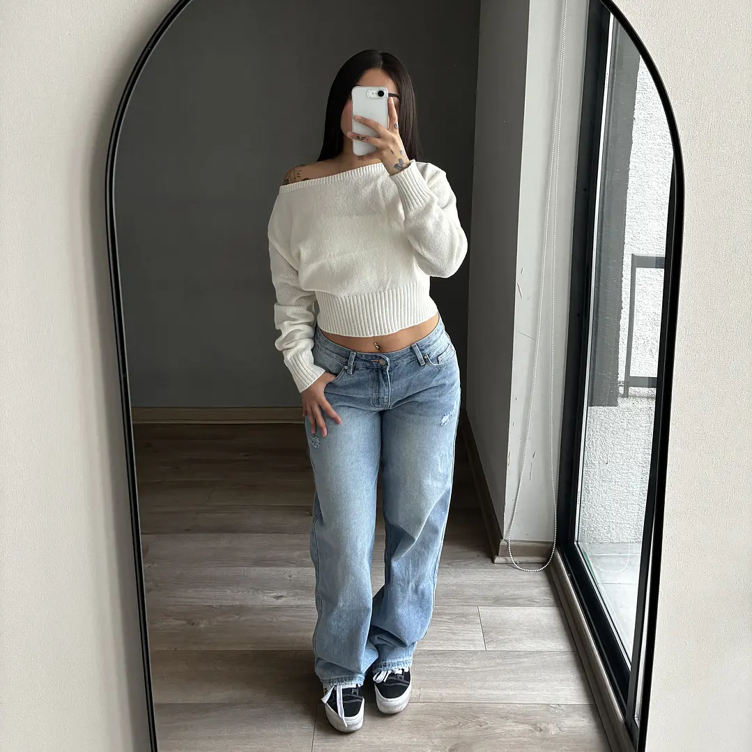 Baggy Low Rise Celeste 5