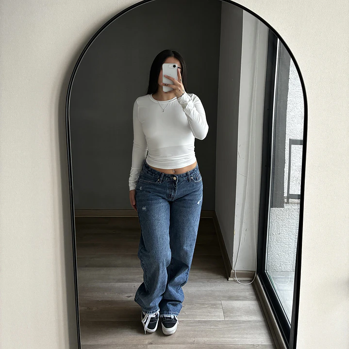 Baggy Low Rise Azul Fuerte  3