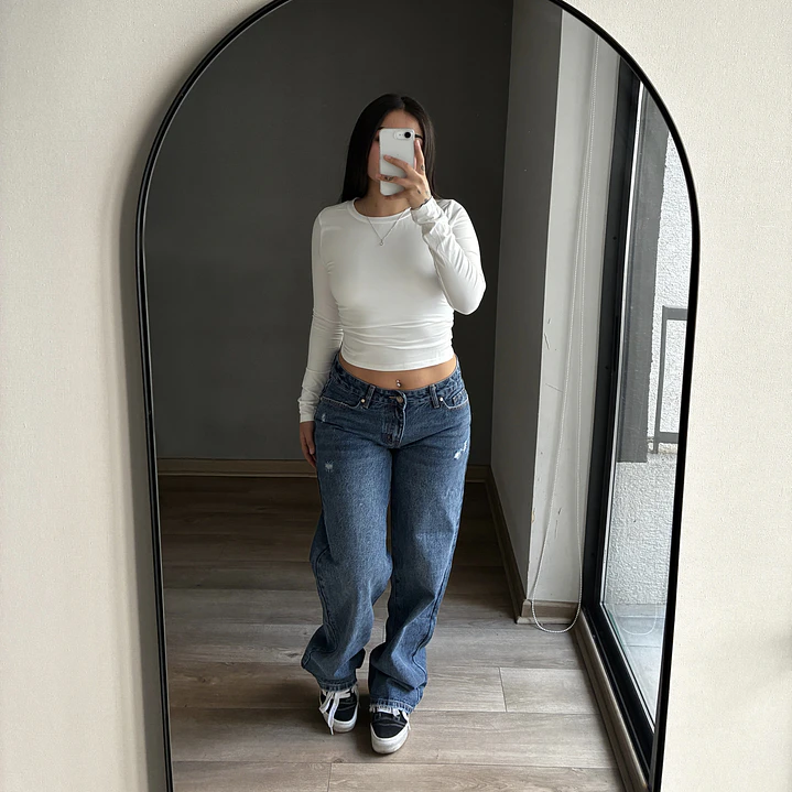 Baggy Low Rise Azul Fuerte  6