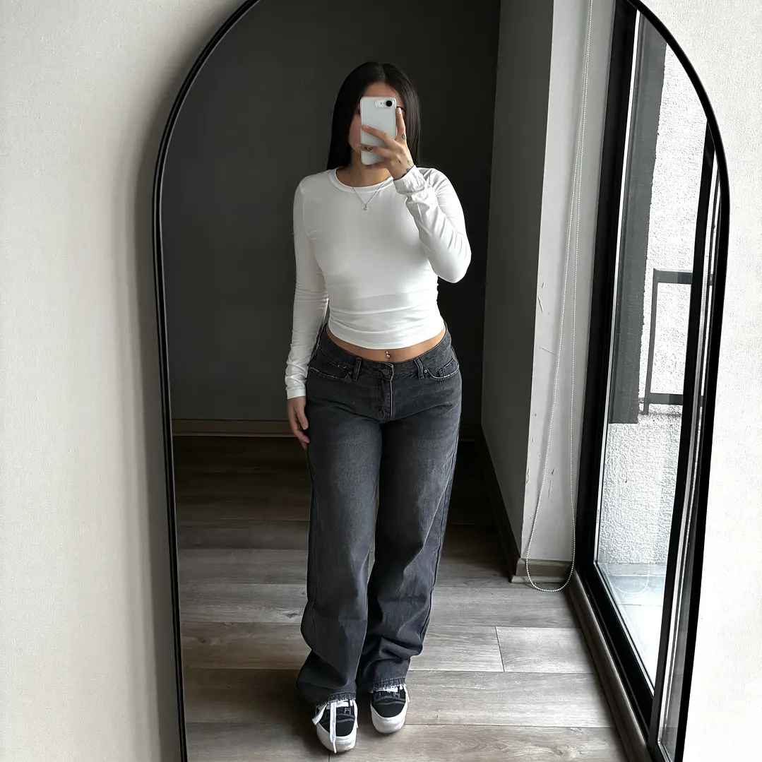 Baggy Low Rise Grafito 1