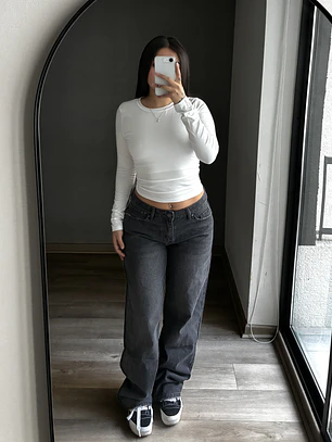 Baggy Low Rise Grafito