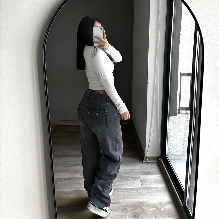 Baggy Low Rise Grafito 4