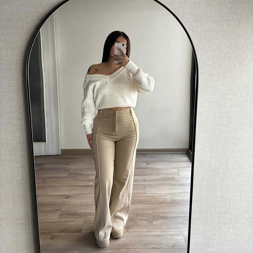 Wide Leg Aruba Beige 3