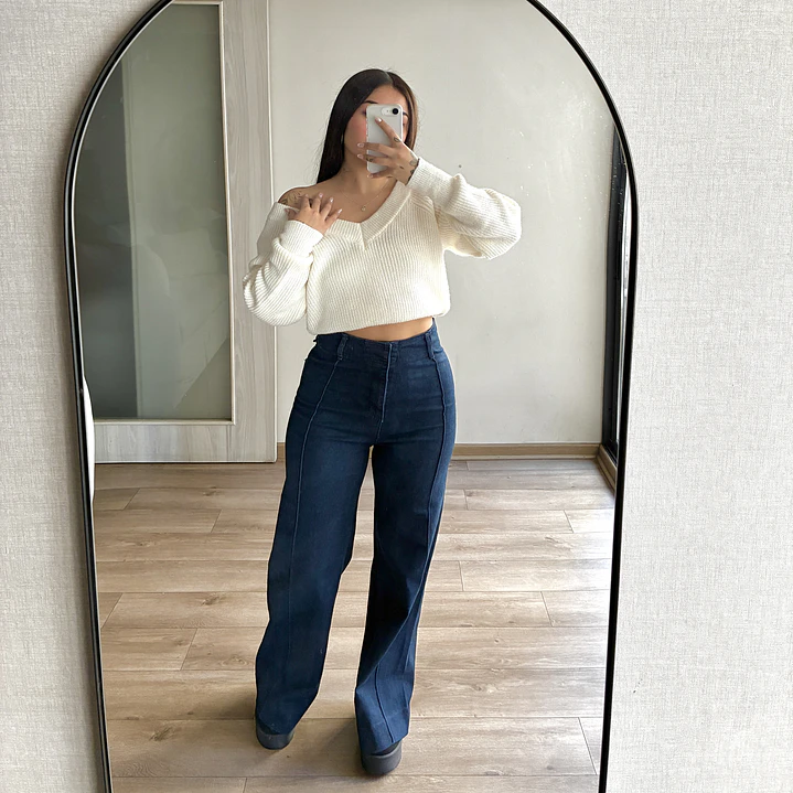 Wide Leg Aruba Azul Denim 1