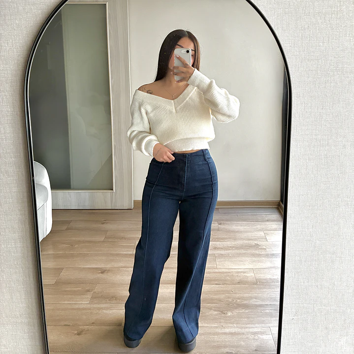 Wide Leg Aruba Azul Denim 3