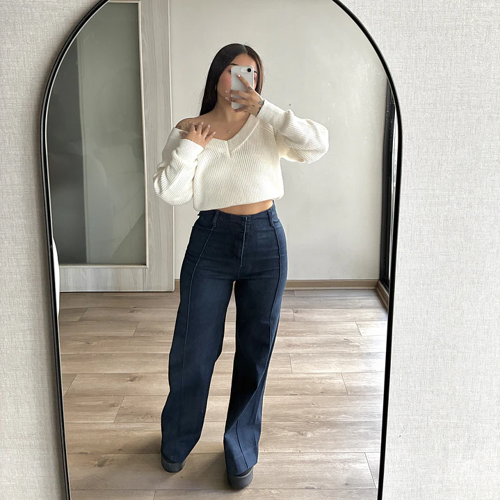 Wide Leg Aruba Azul Denim 1