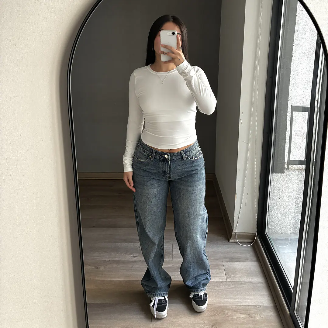 Baggy Jeans Azul Opaco 4