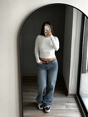 Baggy Jeans Azul Opaco