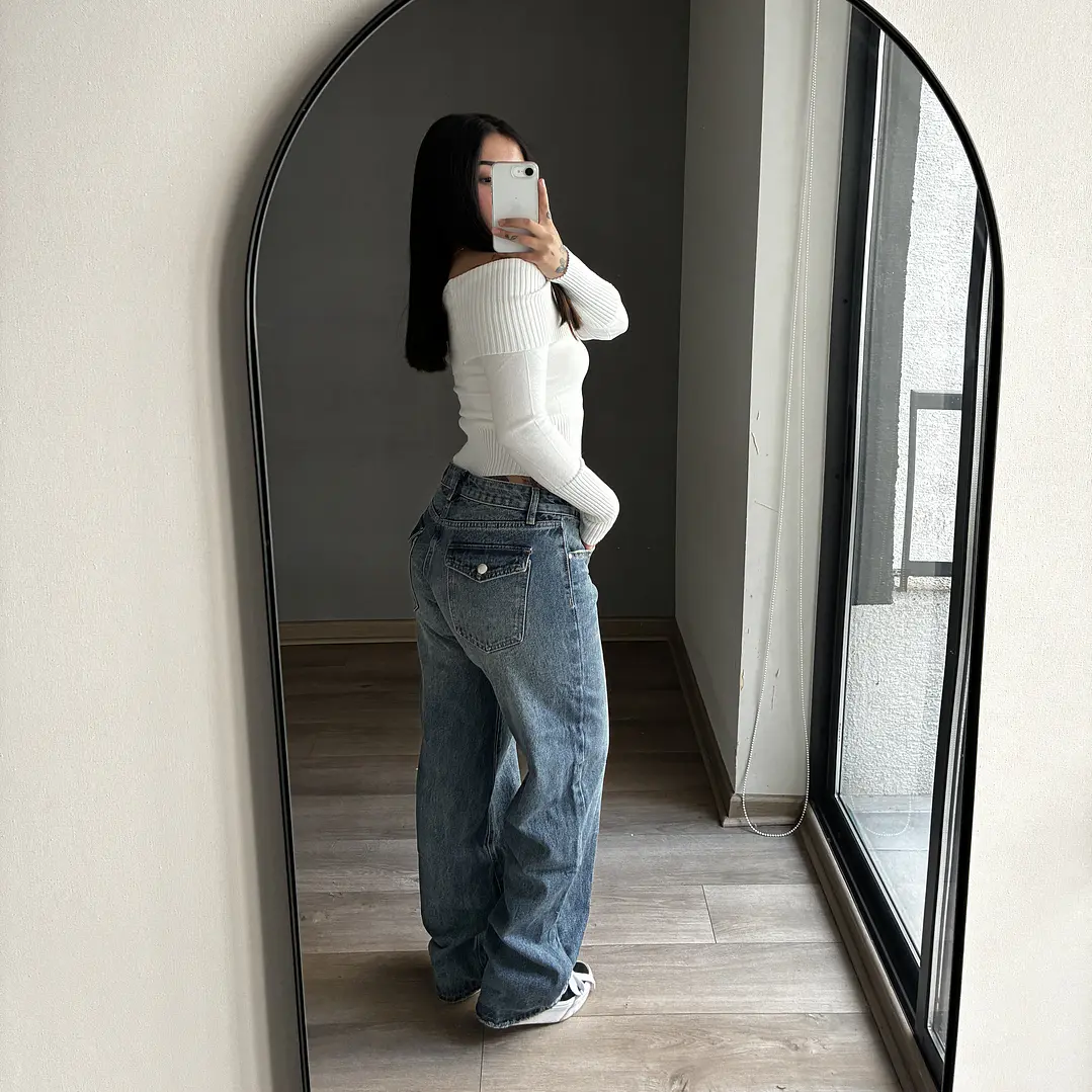 Baggy Jeans Azul Opaco 5