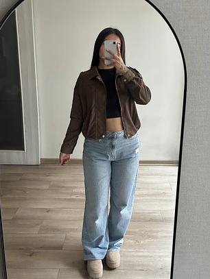 JACKET GAMUZA DUPE ZARA