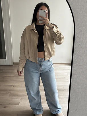 JACKET GAMUZA DUPE ZARA