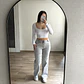 Jeans Wide Leg Gris - Miniatura 1