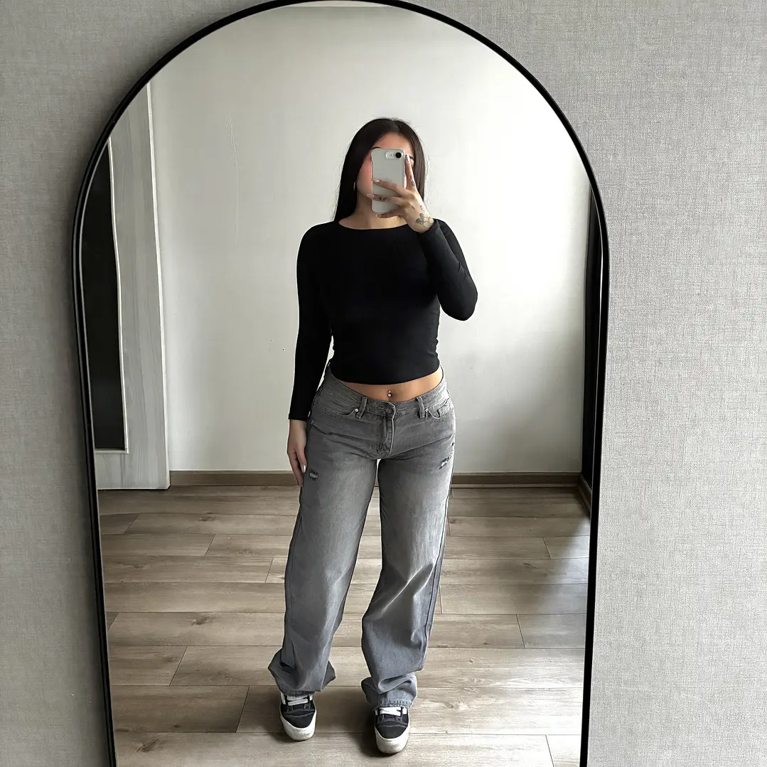 Baggy Low Rise Gris  1