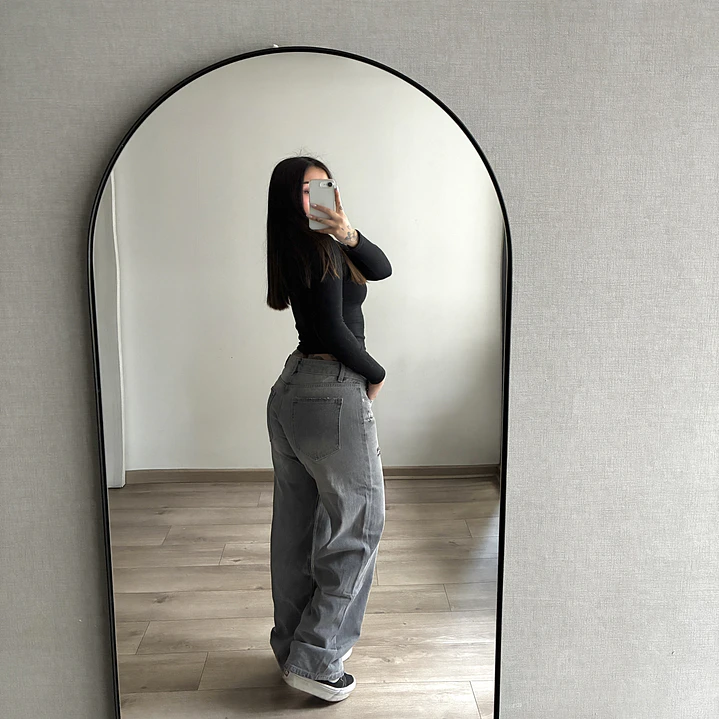 Baggy Low Rise Gris  4