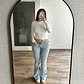 Jeans Flare Low Rise Celeste - Miniatura 1