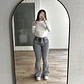 Jeans Flare Gris Faja - Miniatura 1