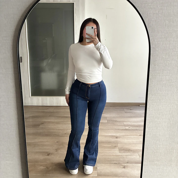 Jeans Flare Azul 3