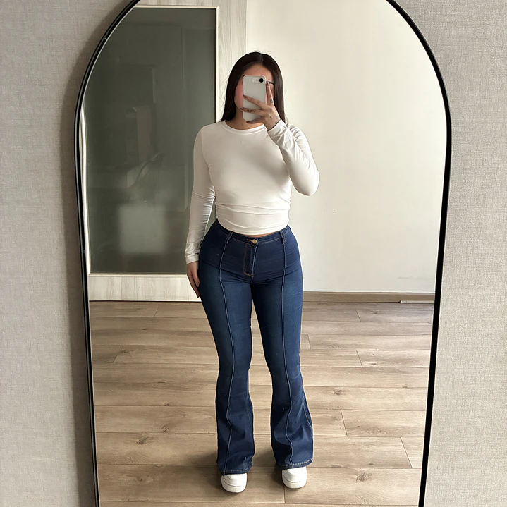 Jeans Flare Azul 4